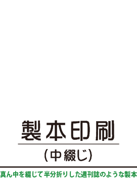 製本加工（中綴じ）